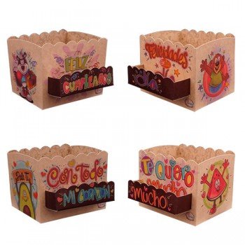 Pqte*6 Herm Kraft 12x10cm