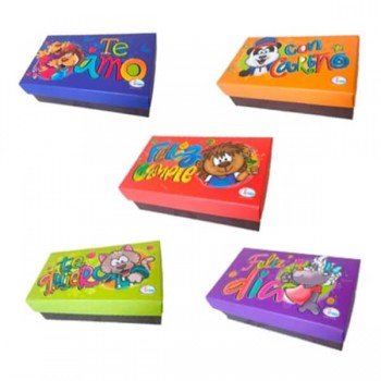 Pqte*6 Caja Mini P 12.5x4x7cm